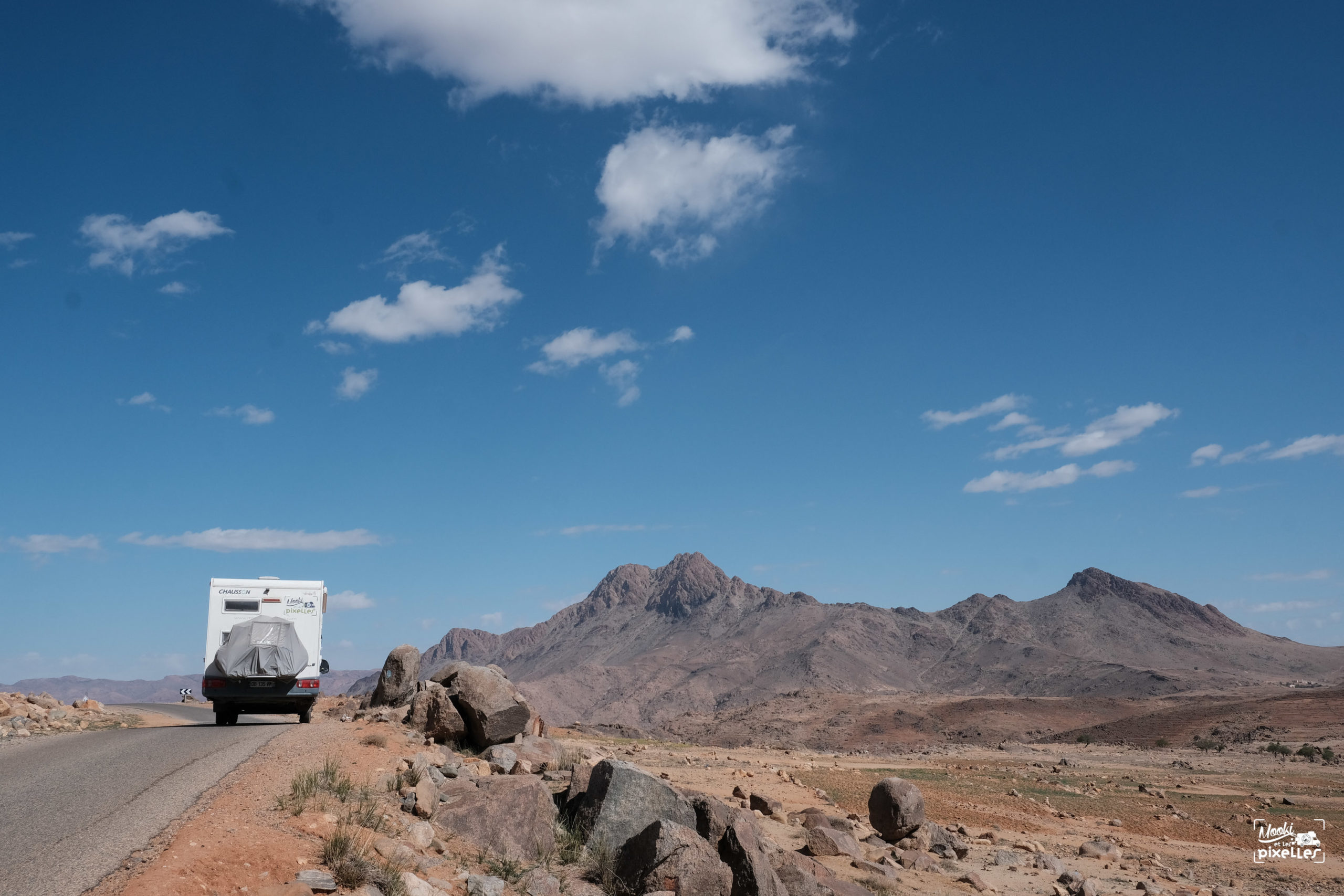 Camping car dans l'Anti Atlas au Maroc