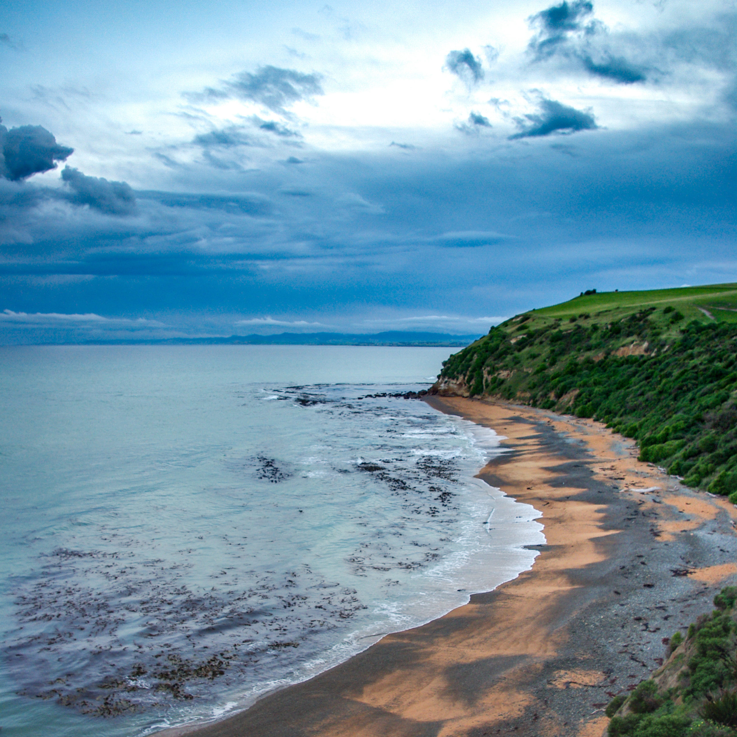 Une plage magnifique de Nouvelle Zélande